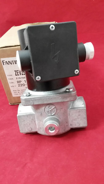 Zev25 1'' BSP (28mm) Automatic Reset Normally Closed Gas Solenoid Valve 230v