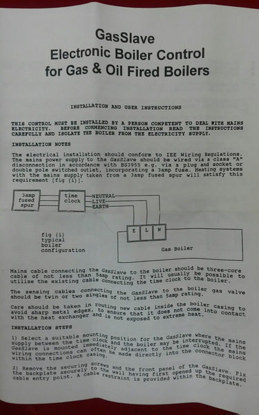 GasSlave Electronic Boiler Control