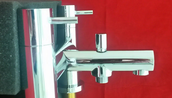 Tre Mercati Contour Lever Head Basin Taps And Bath Shower Mixer Only Pack