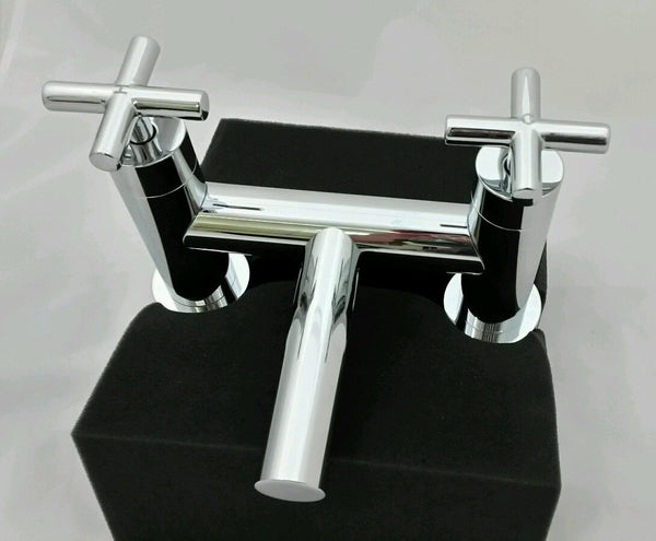 TRE MERCATI CONTOUR CROSS HEAD PILLAR BATH FILLER TAP 4603