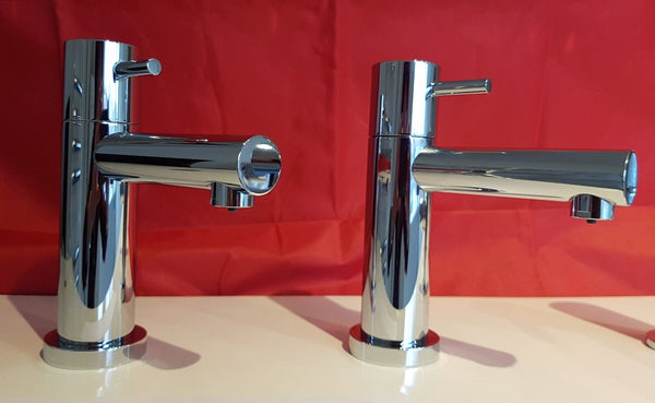 Tre Mercati Contour Lever Head Basin Taps And Bath Shower Mixer Only Pack