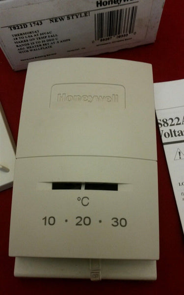 Honeywell T822D1743 Low Voltage Room Thermostat Temperature Range 10-30C