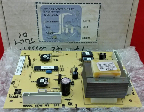 New BAXI Bahama 100 PCB BAXI 240603 BOARD ELECTRONIC CONTROLS (Genuine Spares)