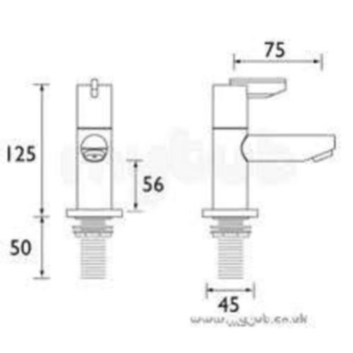 BRISTAN SONIQUE BATH TAPS (PAIR)