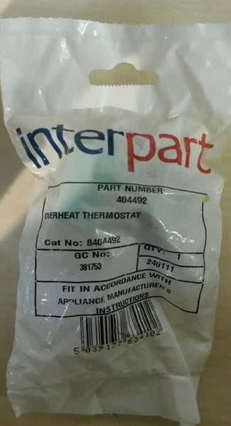 New POTTERTON 404492 OVERHEAT THERMOSTAT (Genuine spare)
