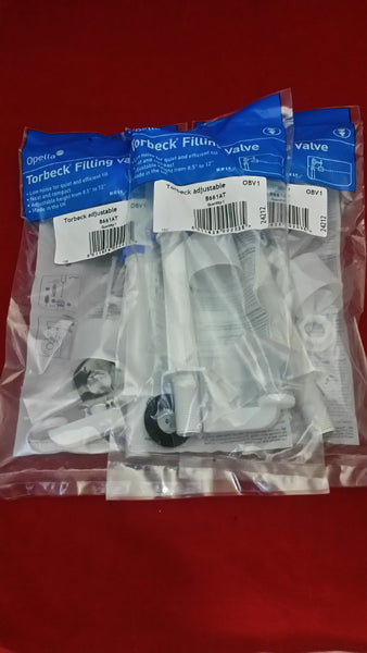 3 x Opella Torbeck Adjustable Bottom Entry Filling Valves 8.5"-12" TOILET SPARES