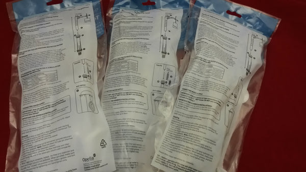 3 x Opella Torbeck Adjustable Bottom Entry Filling Valves 8.5"-12" TOILET SPARES