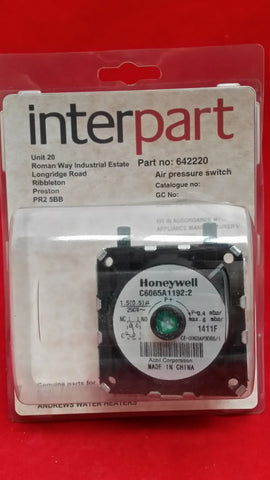 POTTERTON 642220 PRESSURE SWITCH HONEYWELL