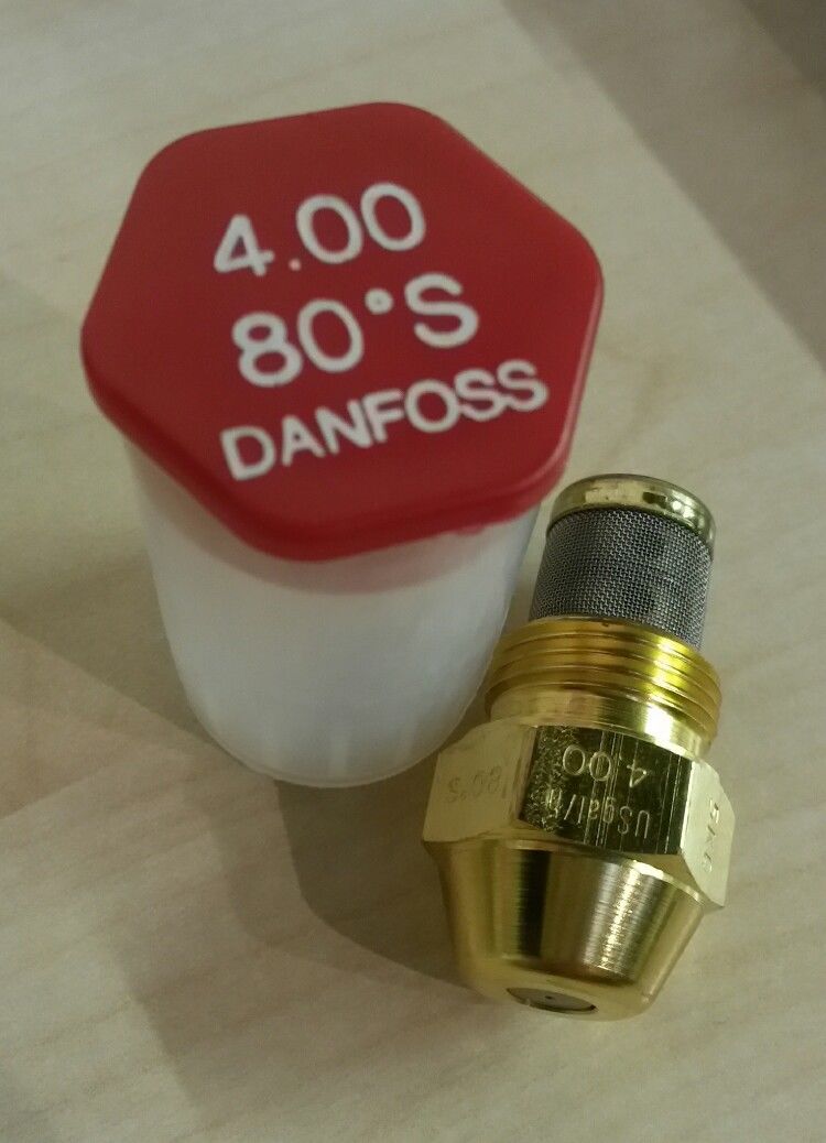 Danfoss Oil Boiler Burner Nozzle 4.00 x 80 S USgal/h Jet 4.0 Nozzel