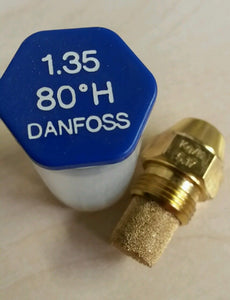 Danfoss Oil Boiler Burner Nozzle 1.35 x 80 H USgal/h Jet 1.35 Nozzel 5.17 Kg/h