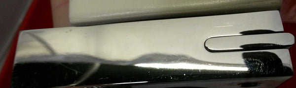 Tre Mercati Kubic 60620 Wall Mounted White Ceramic Toothbrush Holder Chrome