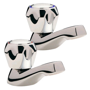 Tre Mercati Special Economy Pair Of Basin Taps With Brass Heads 354-SPEC